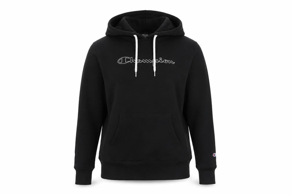 Unisex Adults UK L Classic Champion Black Pullover Hoodie