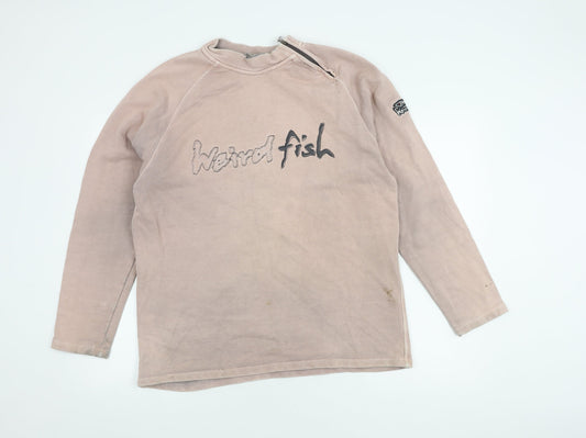 Weird Fish Women's Grey Pullover Sweatshirt Size M
