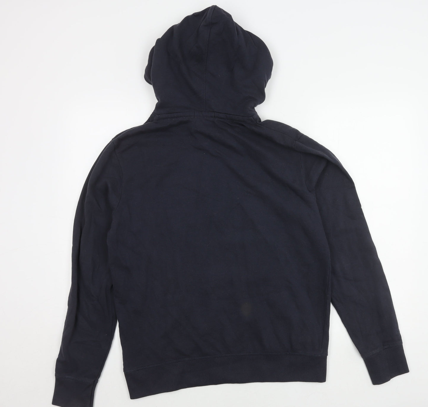 Jack & Jones Blue Graphic Hoodie, Men’s M, Logo Pullover