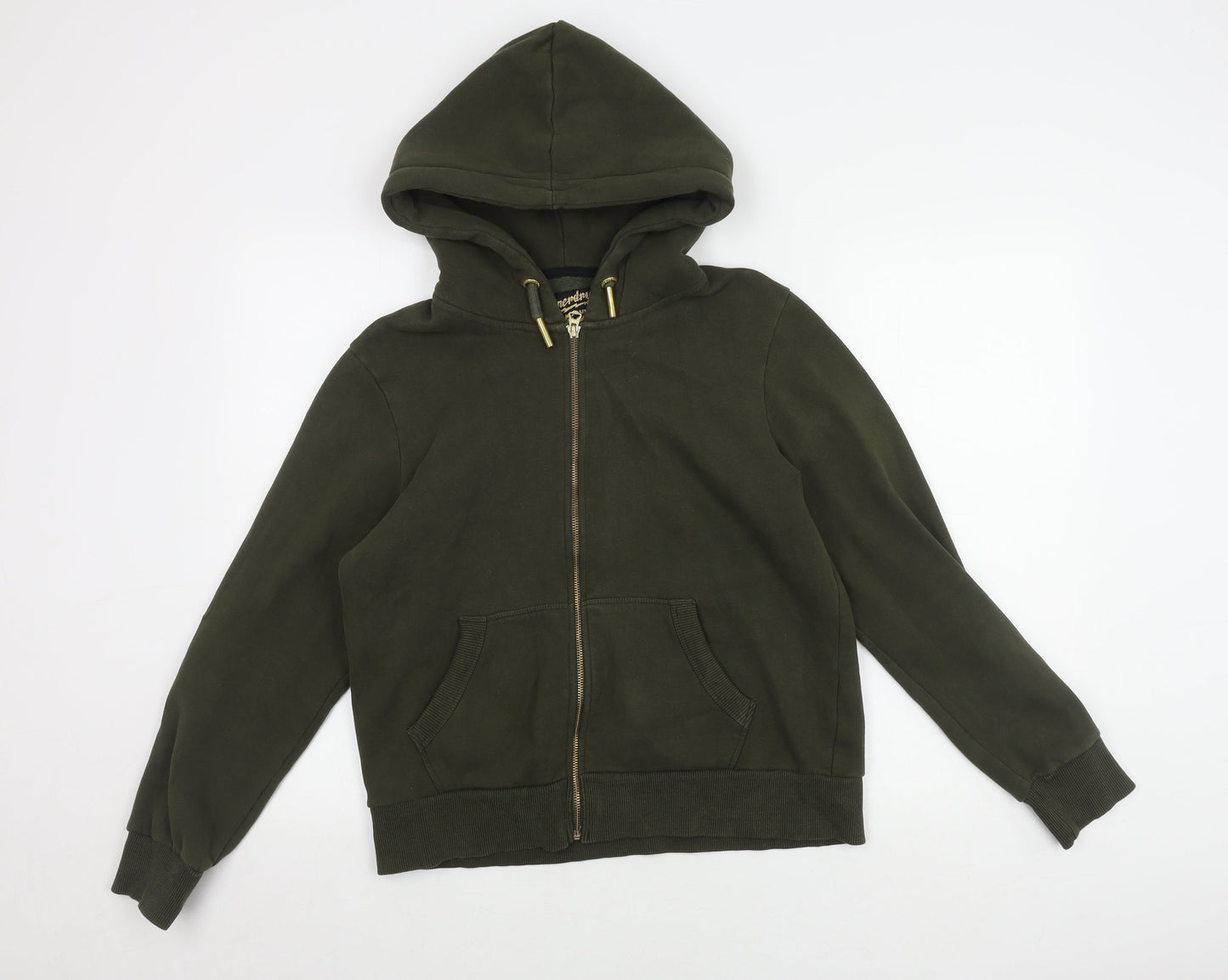 Superdry Women's Green Hooded Jacket Size 12