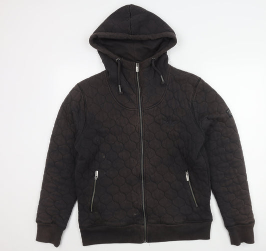 Firetrap Men's Black Hooded Puffer Jacket L