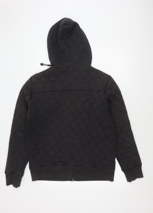 Firetrap Men's Black Hooded Puffer Jacket L