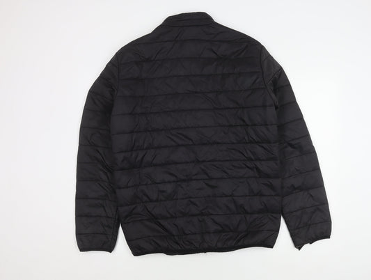 Jack & Jones Men's Black Puffer Jacket L