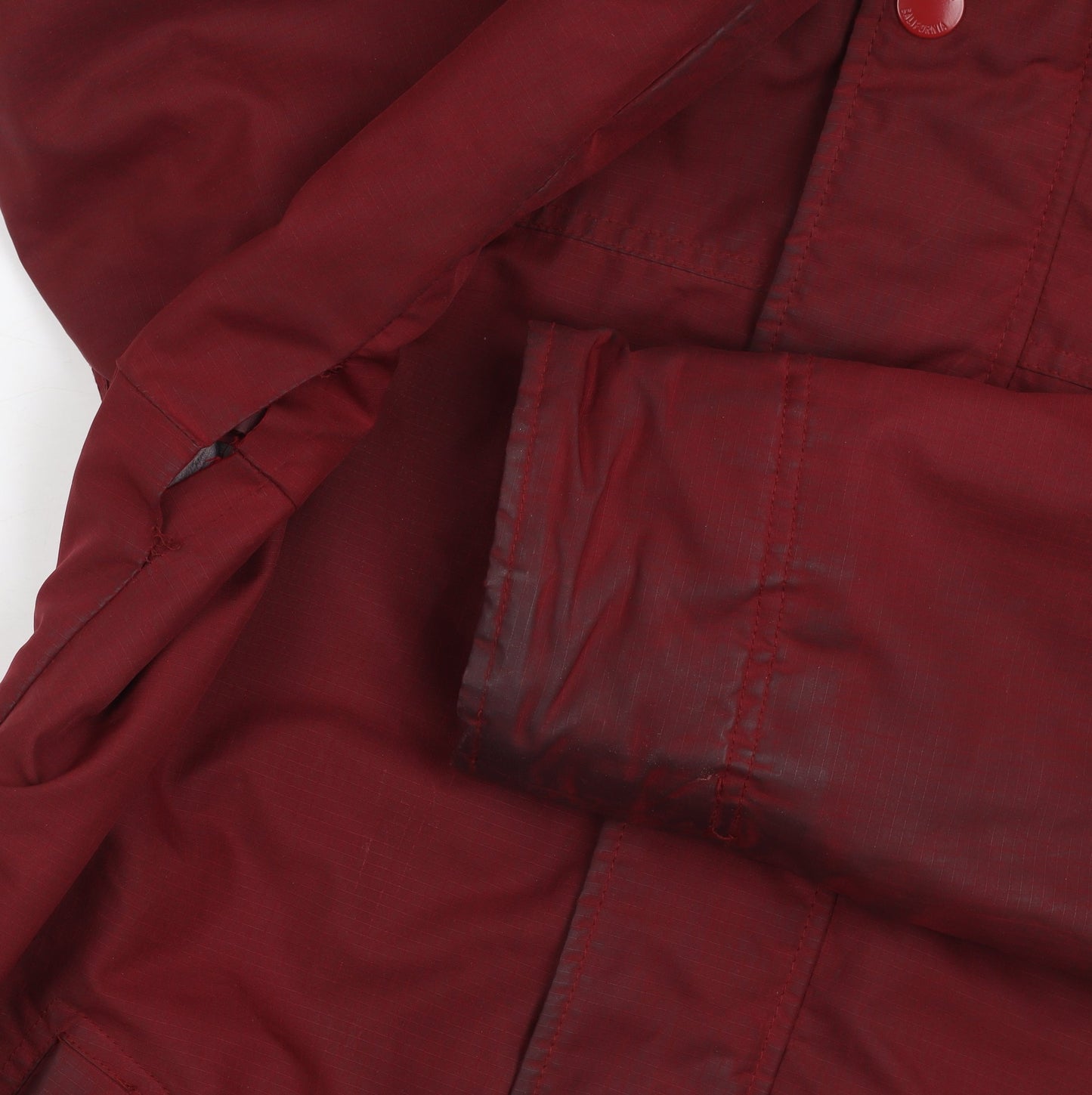 Hollister Men's Red Hooded Jacket Size M