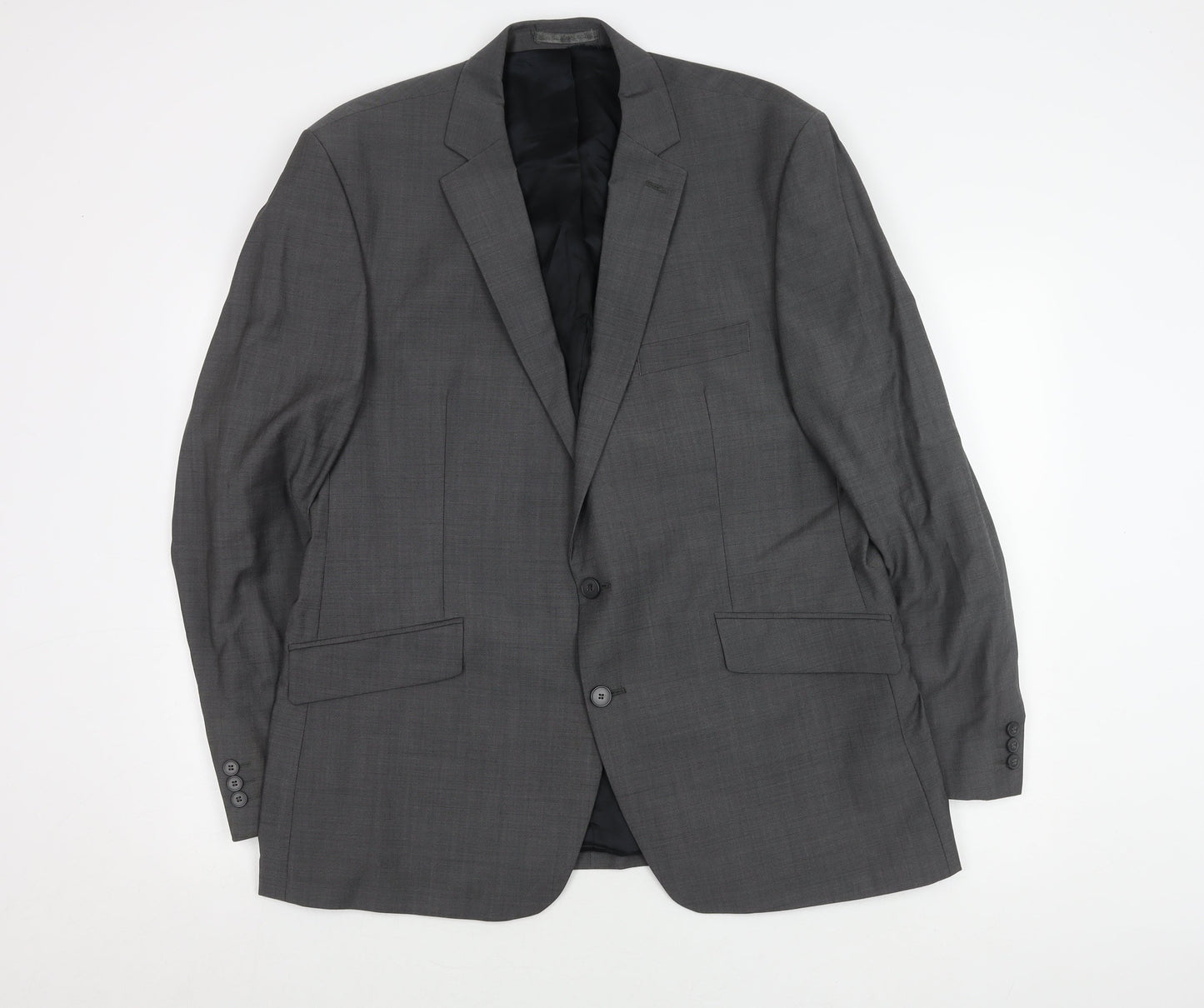 Stvdio Jeff Banks Men's Grey Blazer, Size 46, Regular Fit