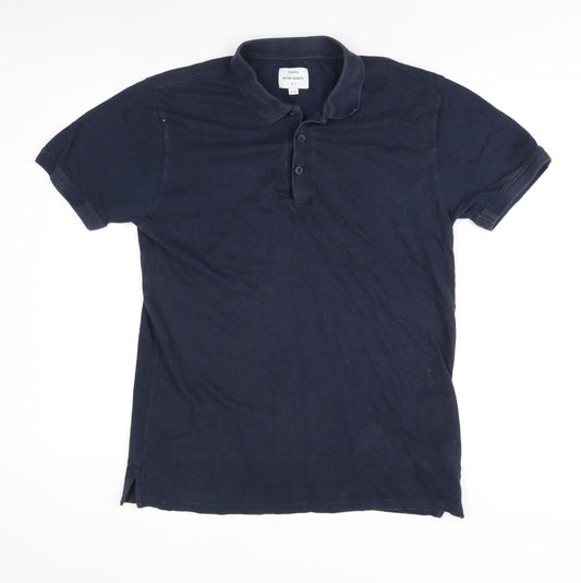 Peter Werth Men's Blue Polo Shirt L Short Sleeve Casual