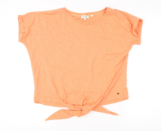 Fat Face Women’s Orange Cotton T-Shirt, Size 16, Casual
