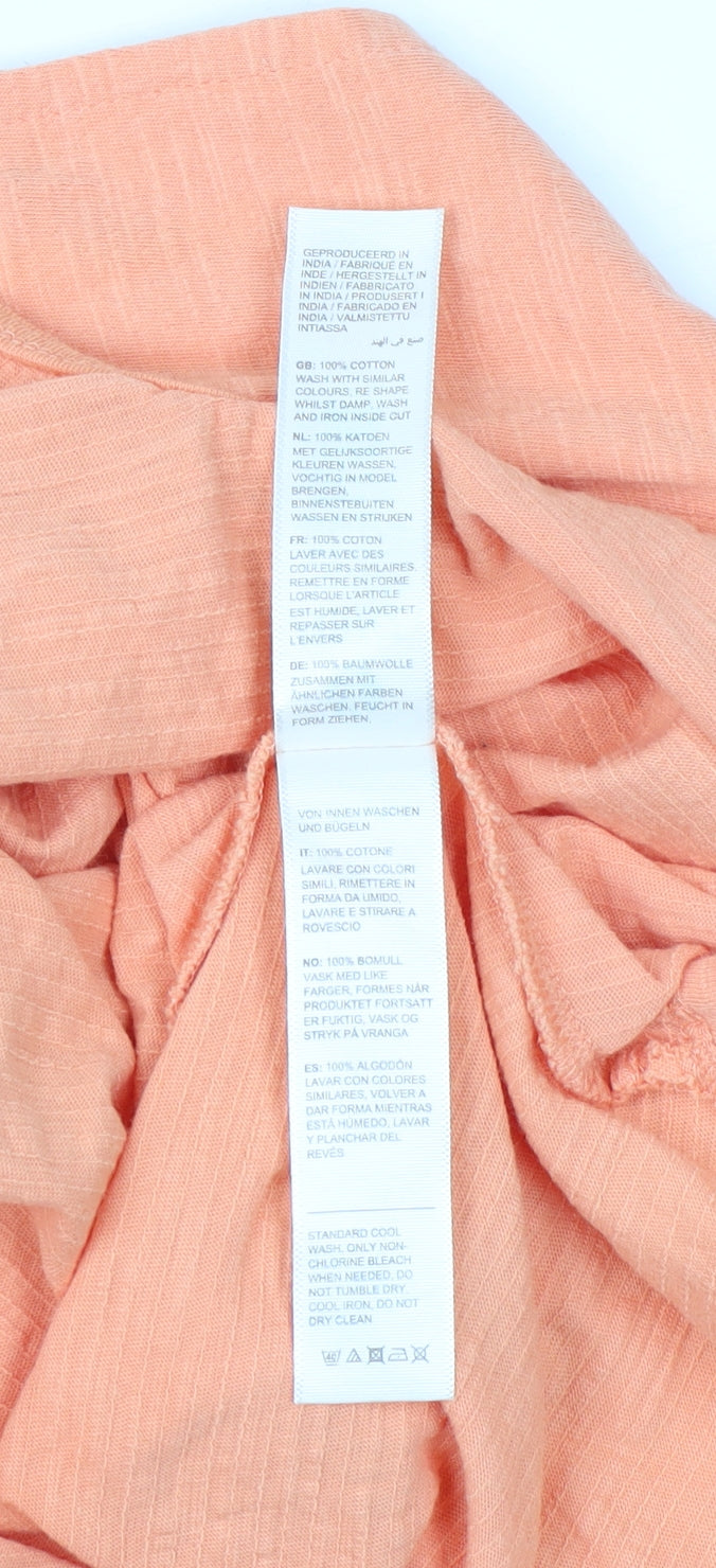 Fat Face Women’s Orange Cotton T-Shirt, Size 16, Casual