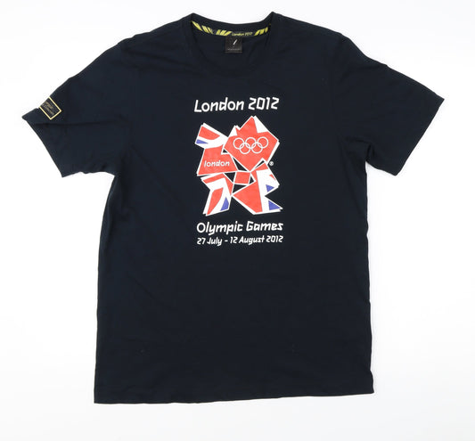 London 2012 Men's Black Olympic T-Shirt, Size S, Sports