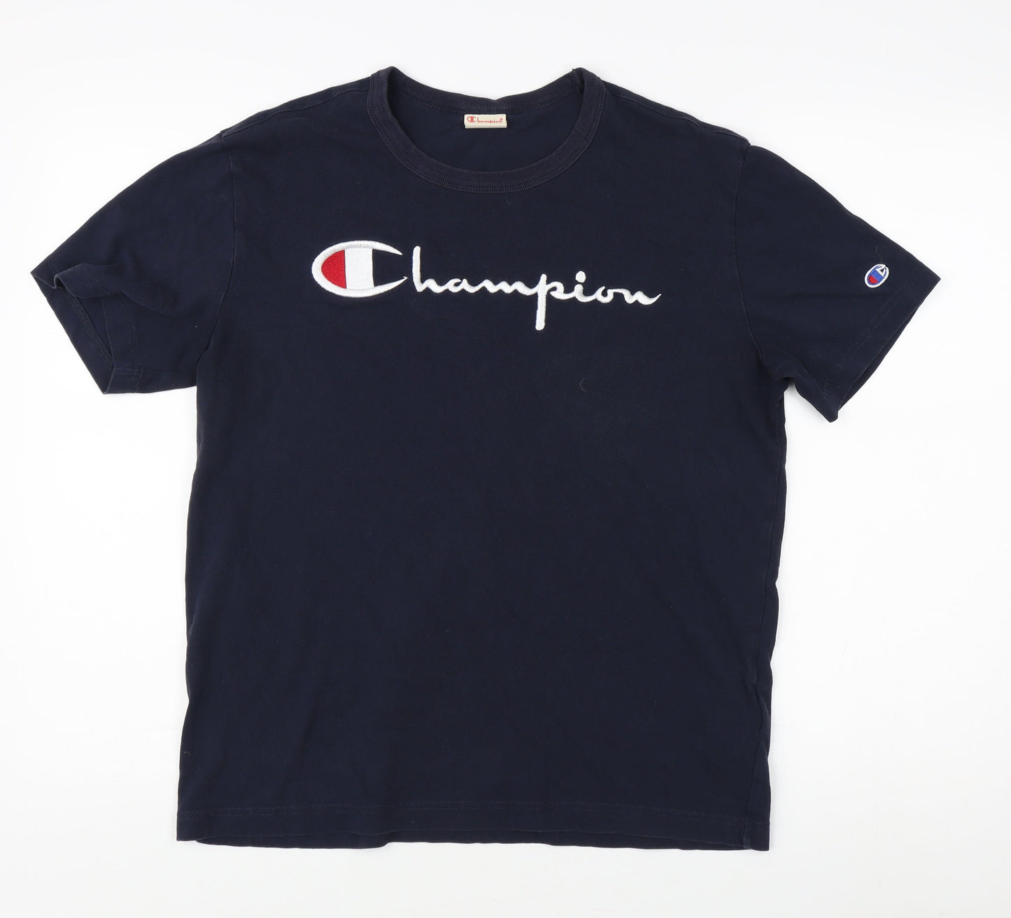 Champion Men's Blue Medium Cotton T-Shirt