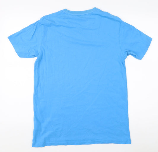 Diesel Men's Blue Graphic Print T-Shirt L