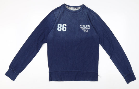 SoulCal Men's Blue Pullover Sweatshirt Size S