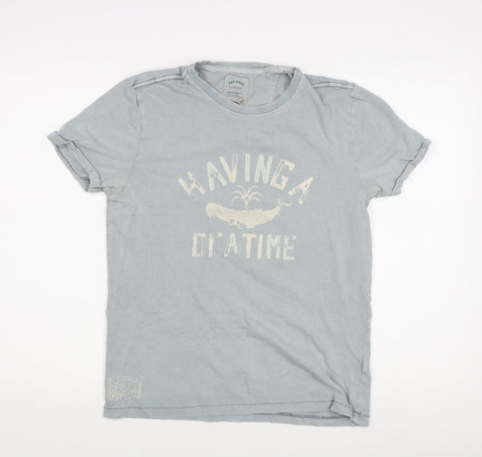 Fat Face Blue Men's Graphic T-Shirt, Size S