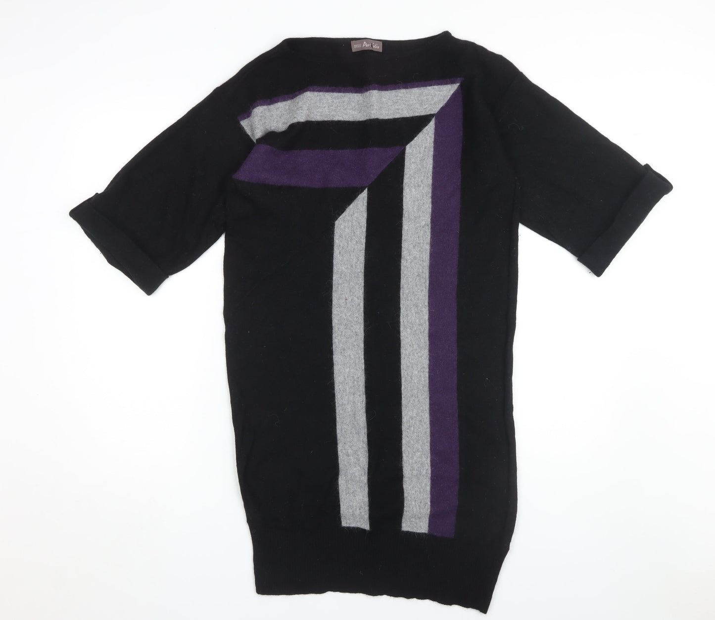 Marks and Spencer Women's Black Jumper Dress - Size 12