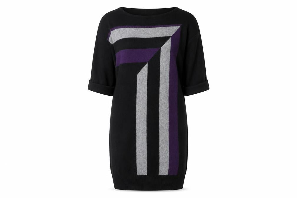 Marks and Spencer Women's Black Jumper Dress - Size 12