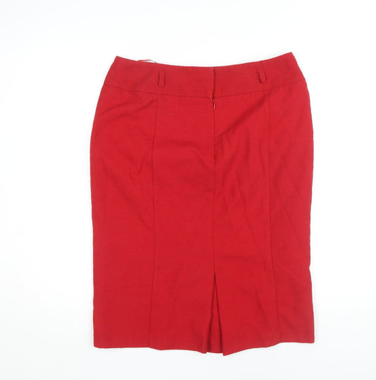 Next Women's Red Pencil Skirt Size 14 Business
