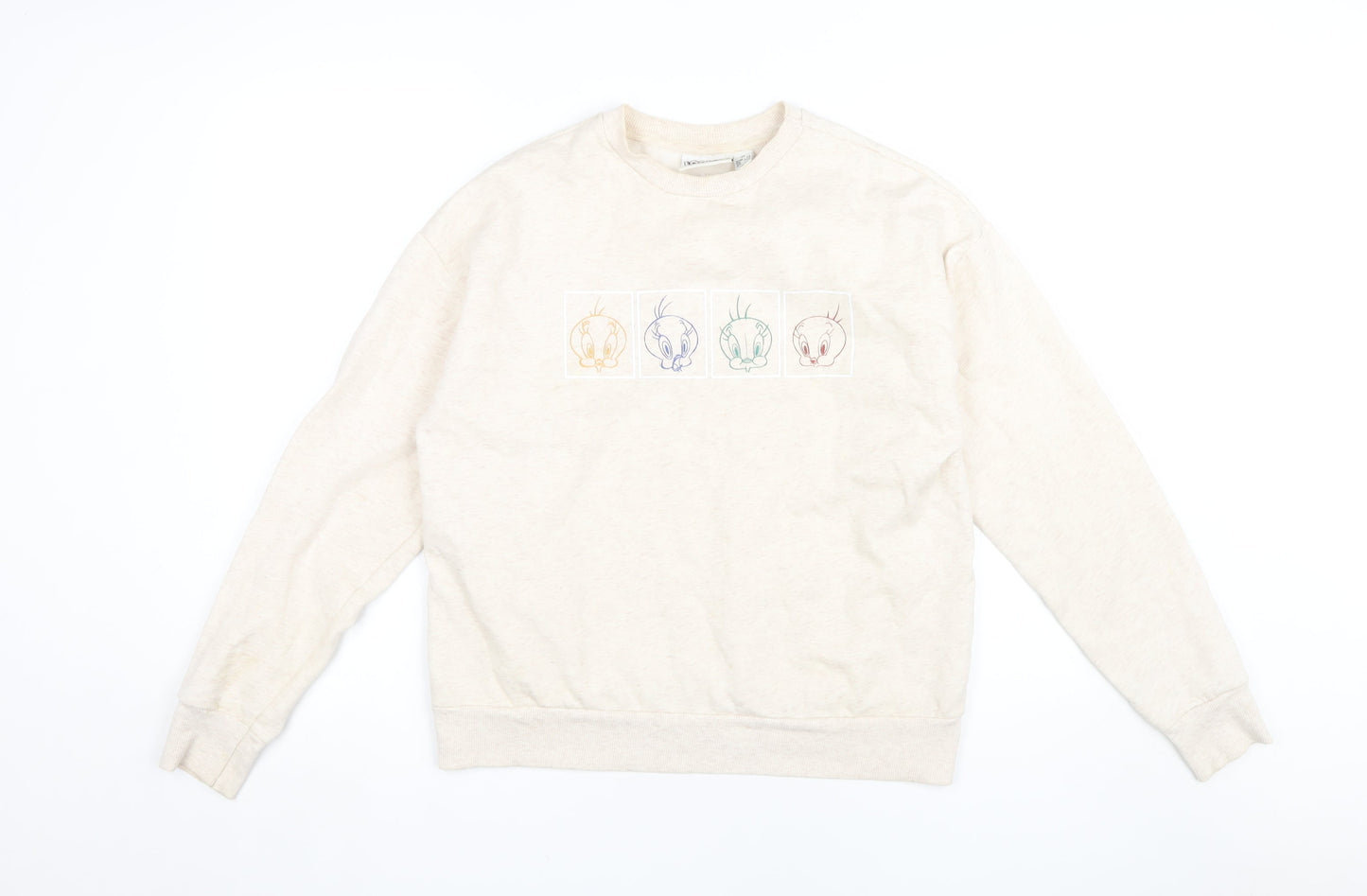 Looney Tunes Women's Beige XS Pullover Sweatshirt