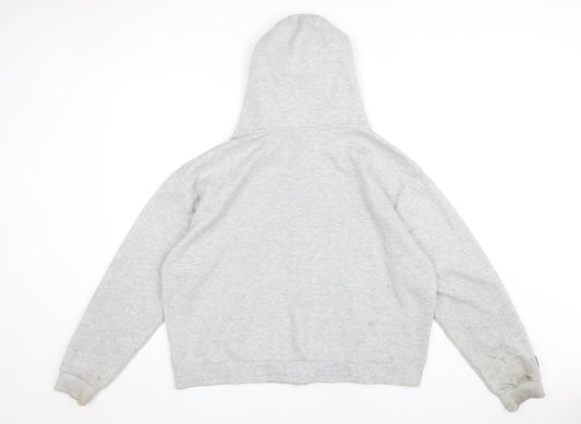 Lonsdale Women's Grey Full Zip Hoodie Size 16