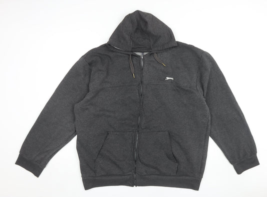 Slazenger Men's Grey Full Zip Hoodie 2XL