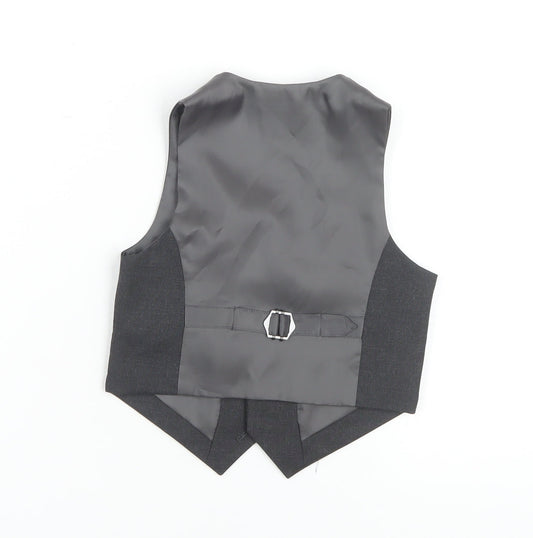 Marks and Spencer Boys Black Suit Waistcoat 2-3 Years