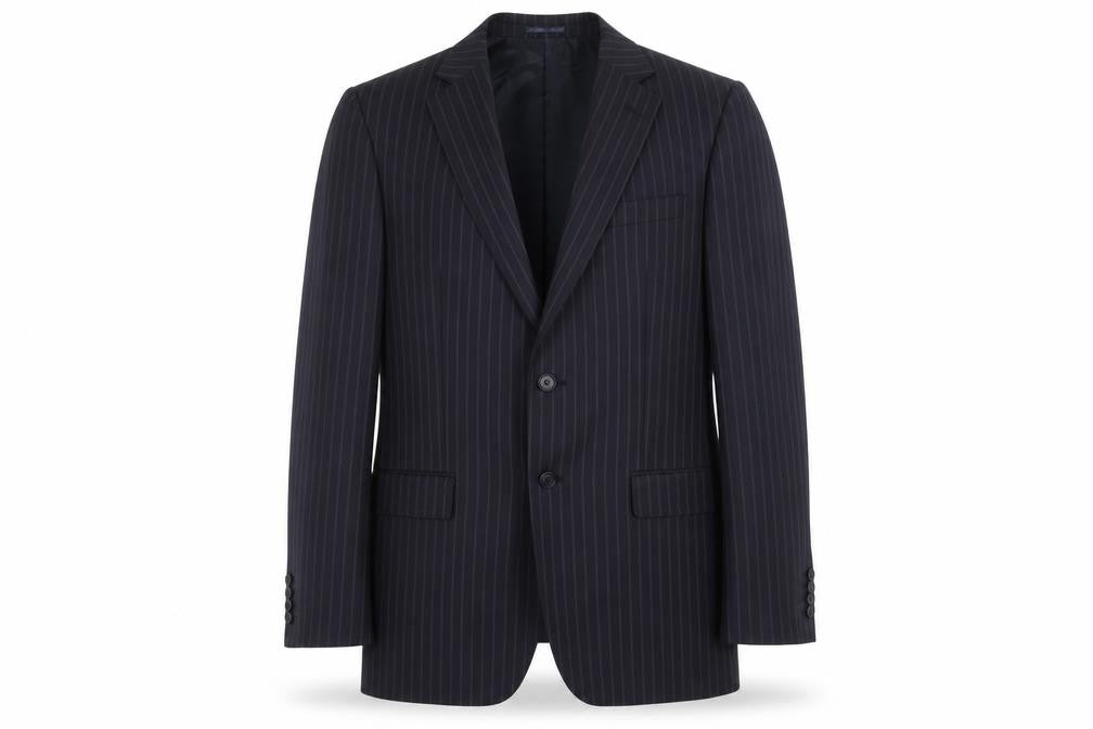 Mens 40 Chest Regular Jaeger Black Two-Button Blazer