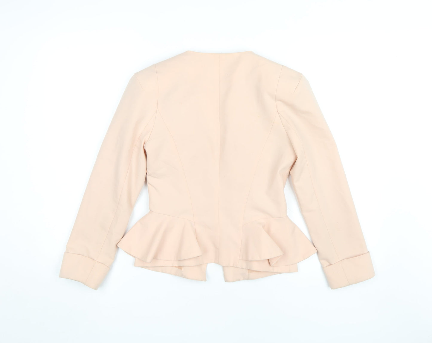 Miss Selfridge Beige Blazer Women UK 8 Slim Fit