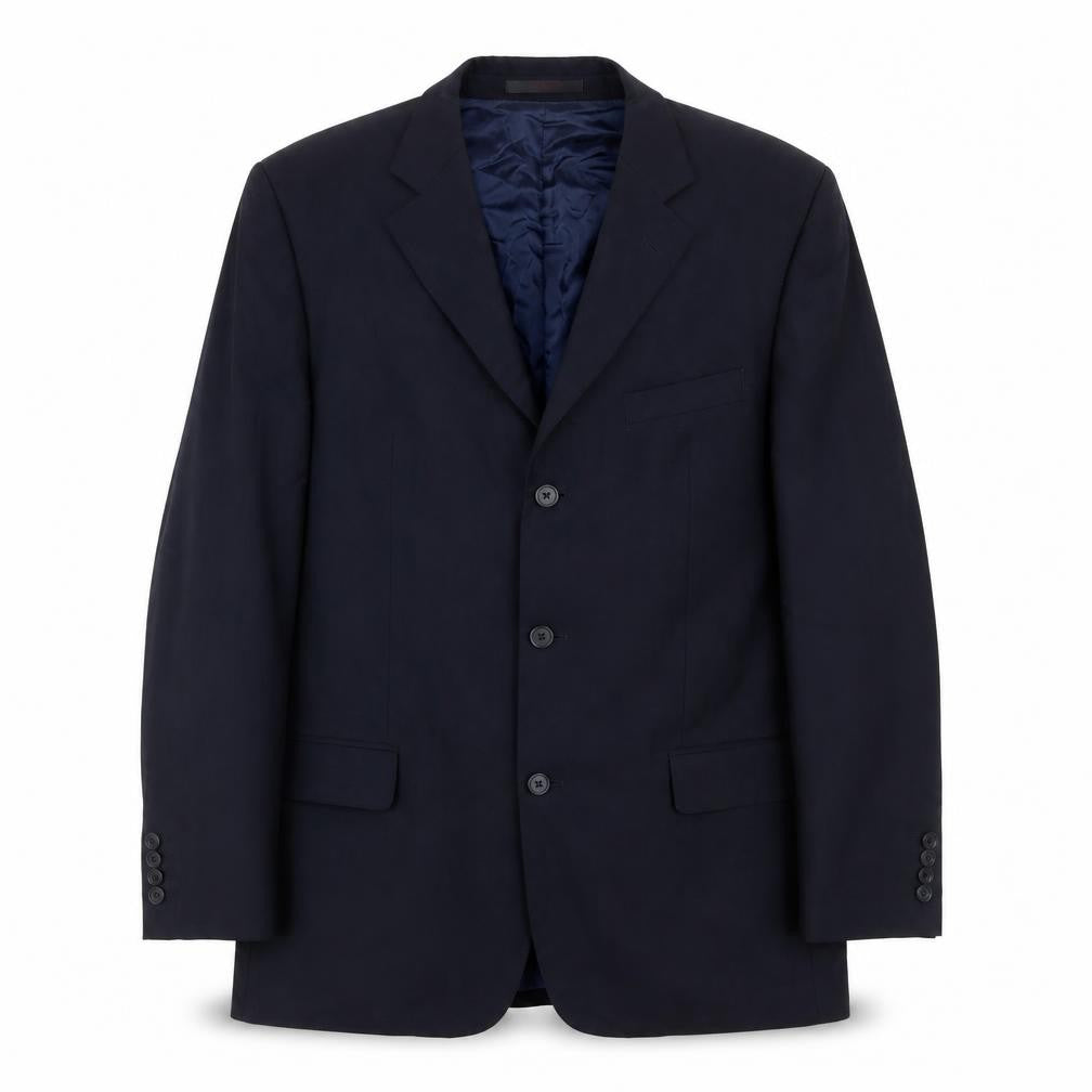 Mens 42 Chest Regular Ted Baker Blue Three-Button Suit Jacket