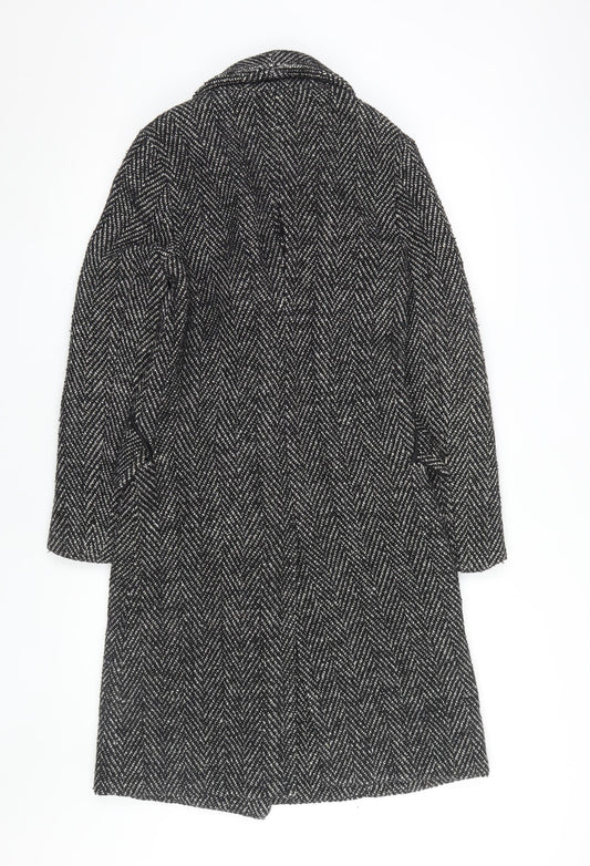 Bardot Women's Black Tweed Overcoat Size 2