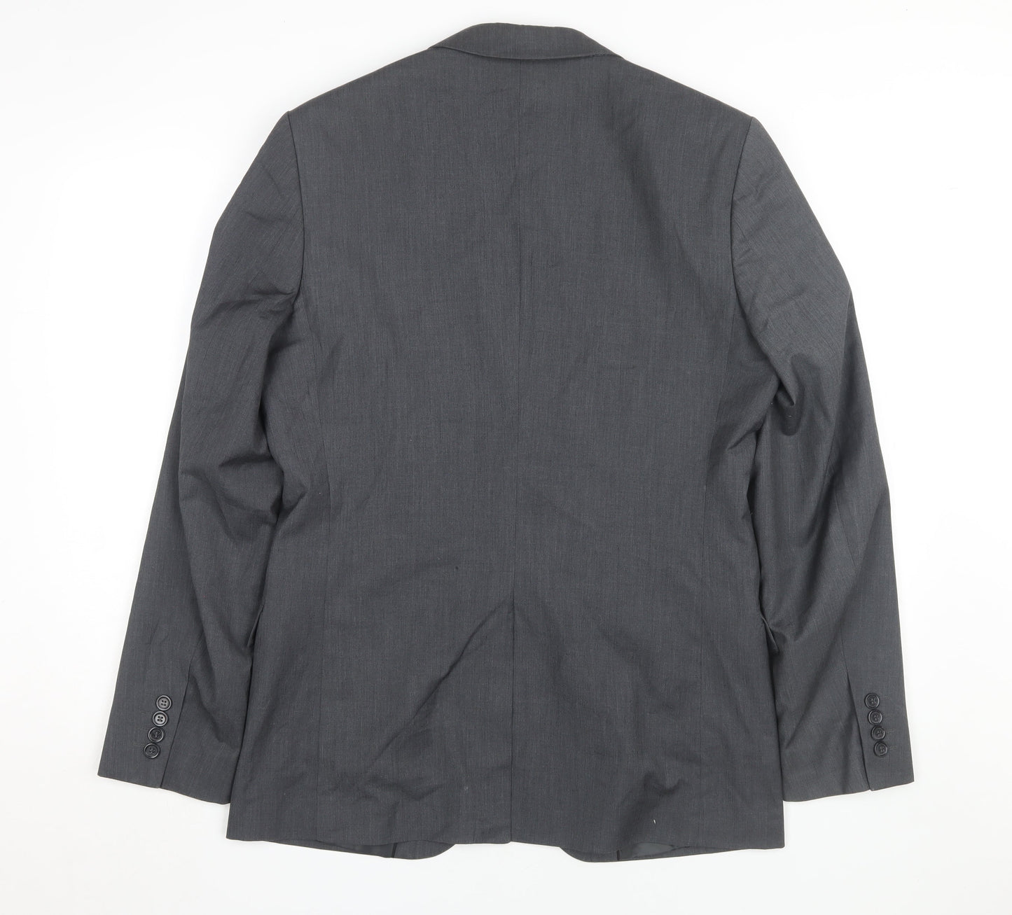 H&M Men's Grey Blazer 38R Regular Fit Formal