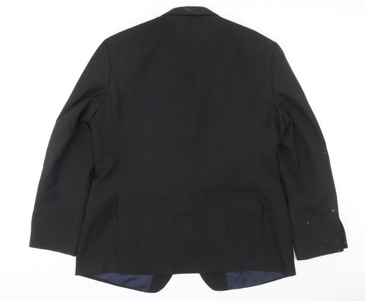 Scott & Taylor Men's Black Blazer, 48, Formal Jacket