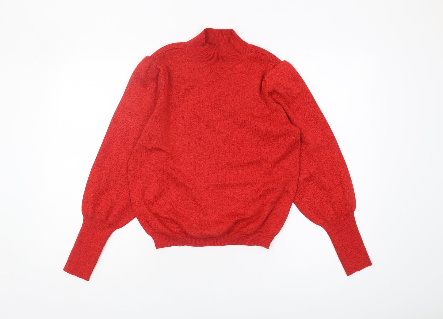Marks and Spencer Women's Red Pullover Jumper High Neck