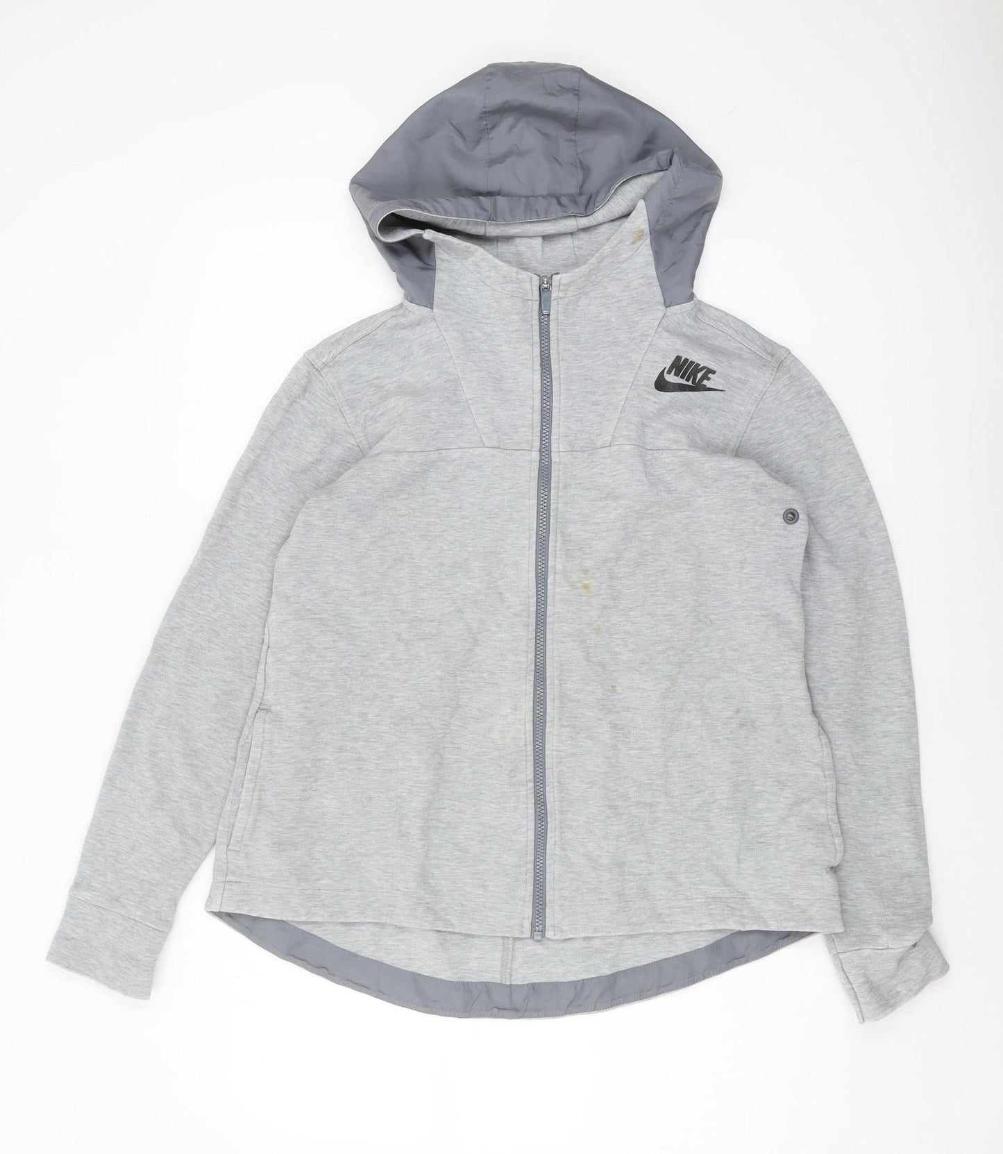 Nike Women's Grey Full Zip Hoodie S