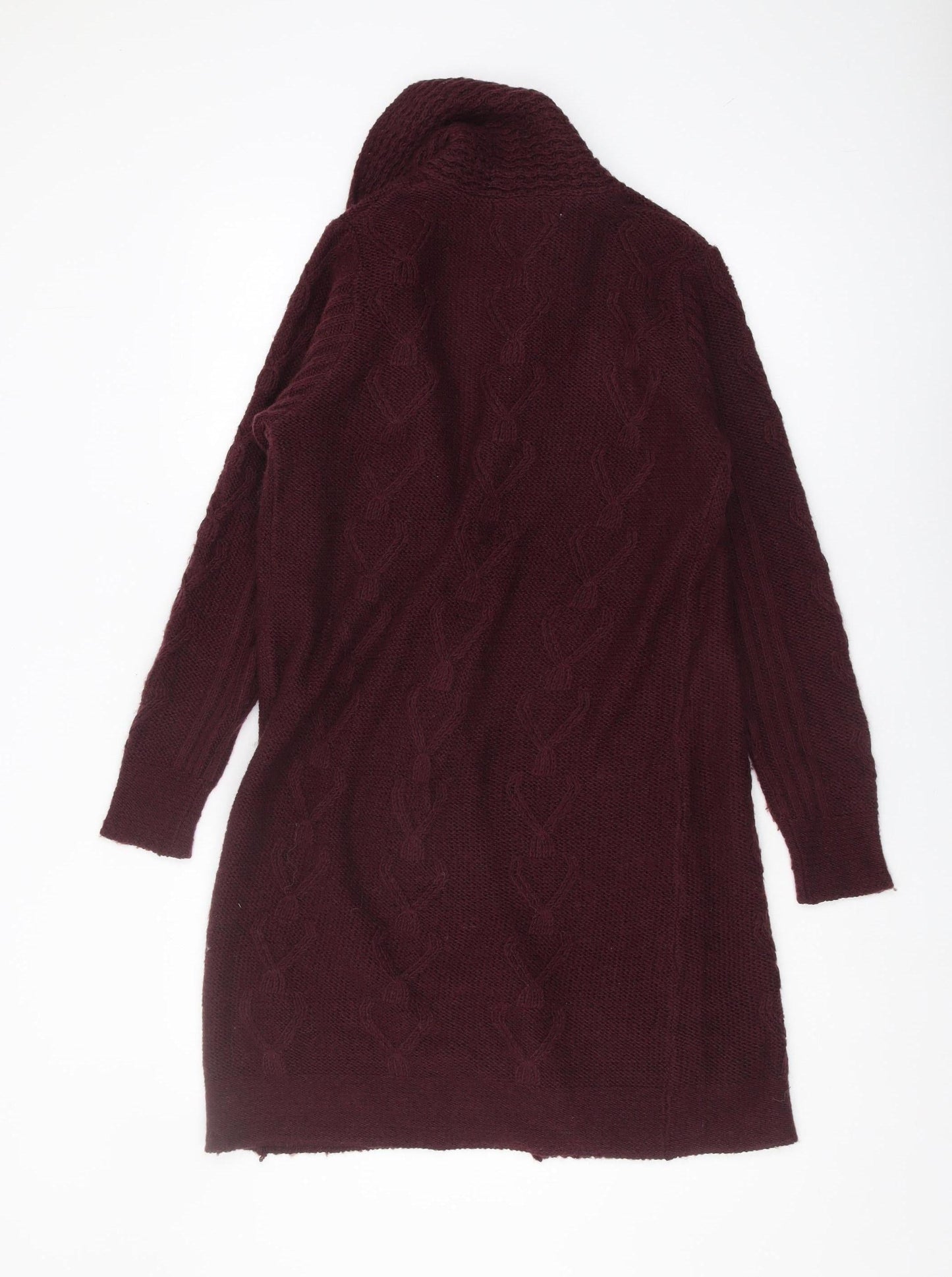 Isle Women's Red Cable-Knit Cardigan Size S