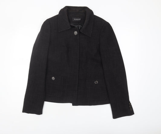 Planet Women's Black Blazer Size 10, Regular Fit
