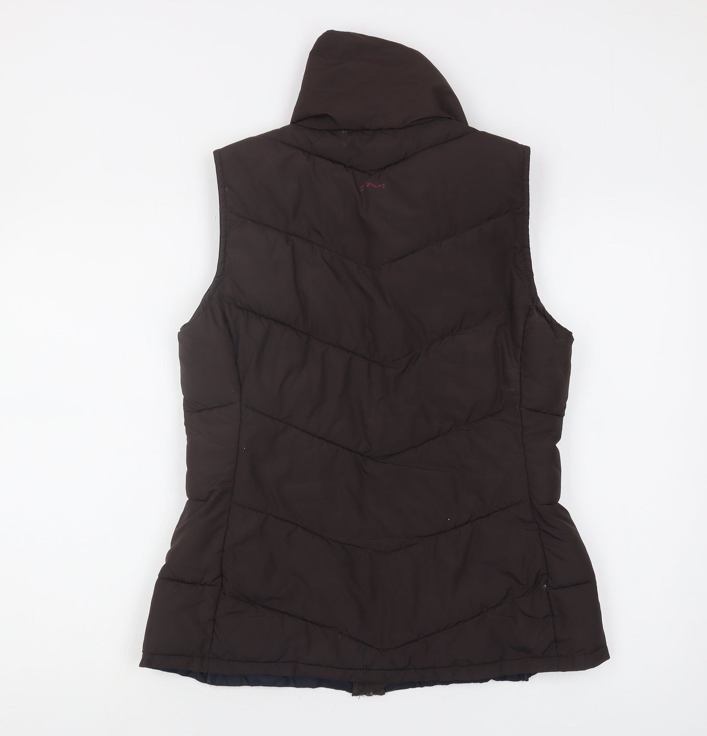 Joules Women's Brown Puffer Waistcoat Size 12