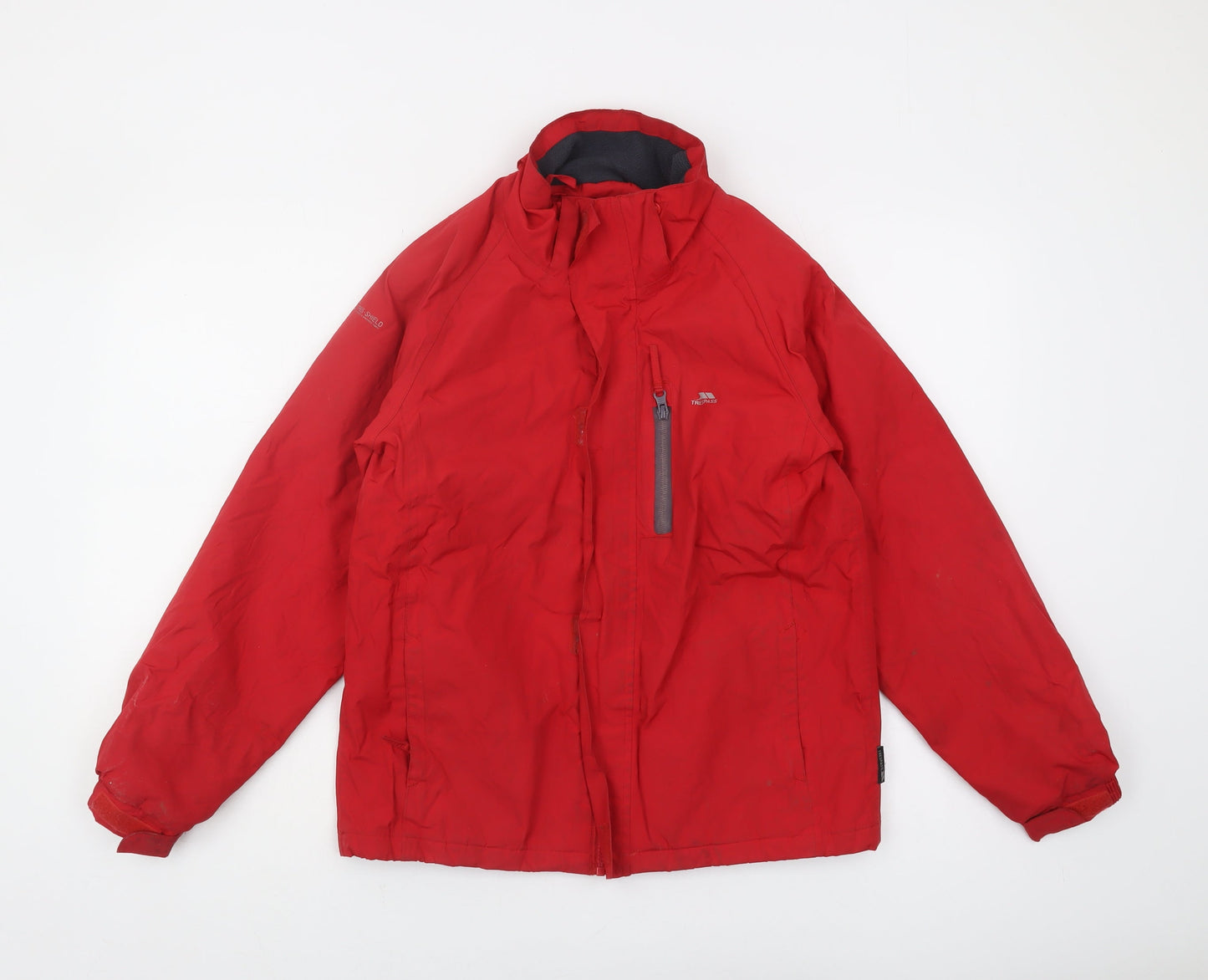 Trespass Boys Red Waterproof Rain Coat 11 Years - Winter Jacket