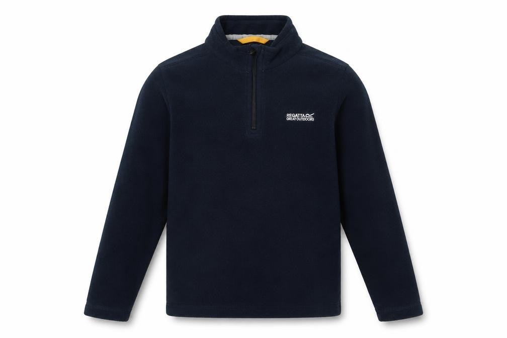 Regatta Boys Black Fleece Sweatshirt 10 Years 1/4 Zip