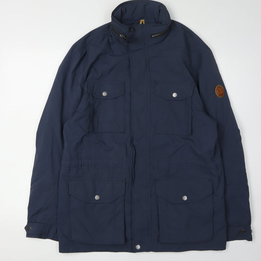Timberland Men's Blue Military Jacket Size L
