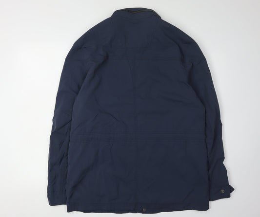 Timberland Men's Blue Military Jacket Size L