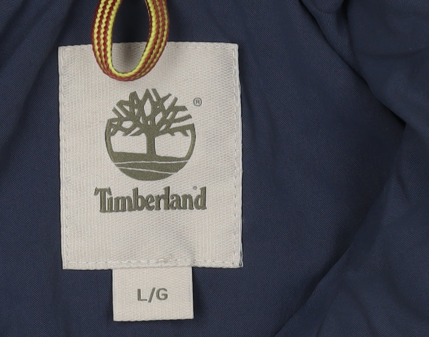 Timberland Men's Blue Military Jacket Size L