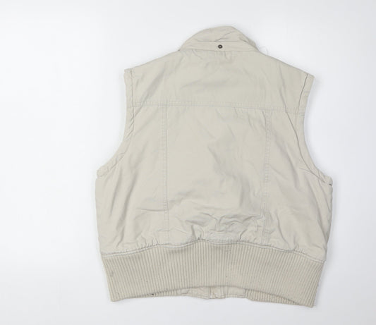 Alibi Women's Beige Waistcoat Size 16 Sleeveless Buttoned