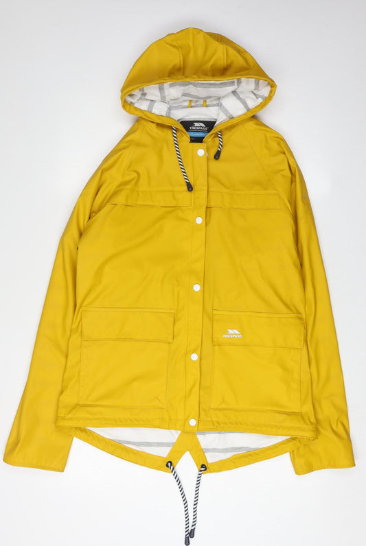 Trespass Women's Yellow Waterproof Rain Jacket, M, Outdoor