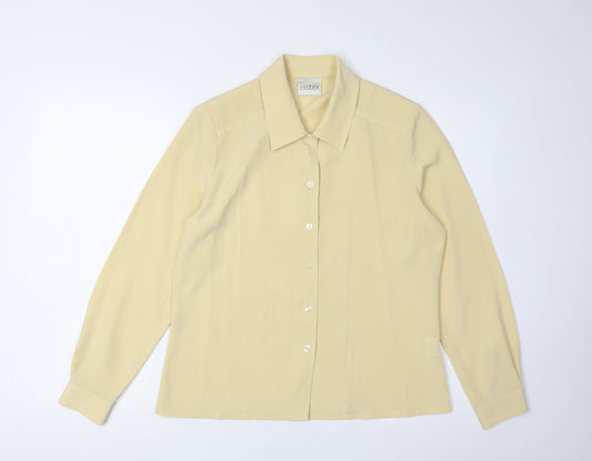 Eastex Women's Beige Button-Up Blouse Size 10