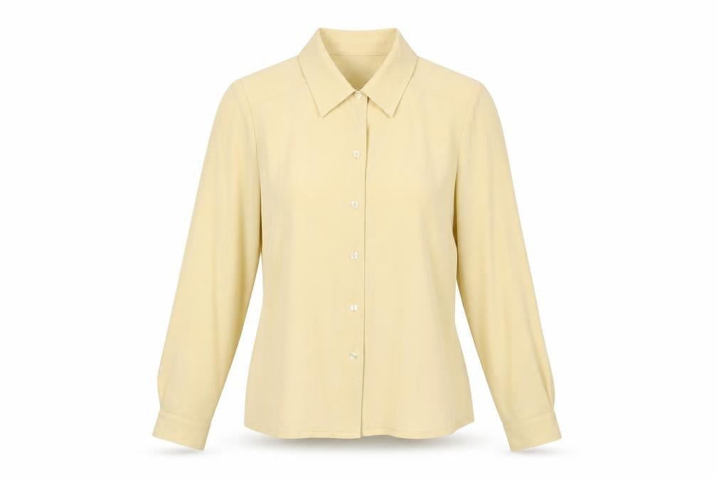 Womens UK Size 10 Eastex Beige Polyester Button-Up