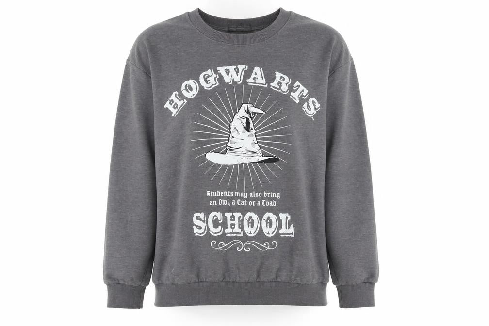 George Womens Harry Potter Grey Pullover Sweatshirt M
