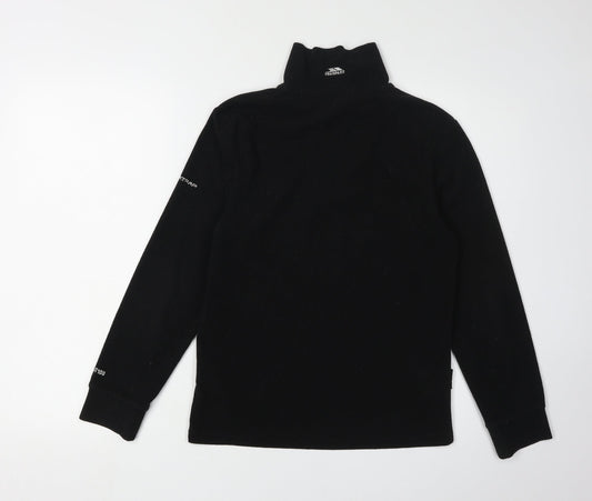 Trespass Boys Black 1/2 Zip Fleece Sweatshirt 11 Years