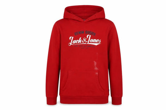Jack & Jones Boys Red Hoodie Pullover - Size 14 Yrs