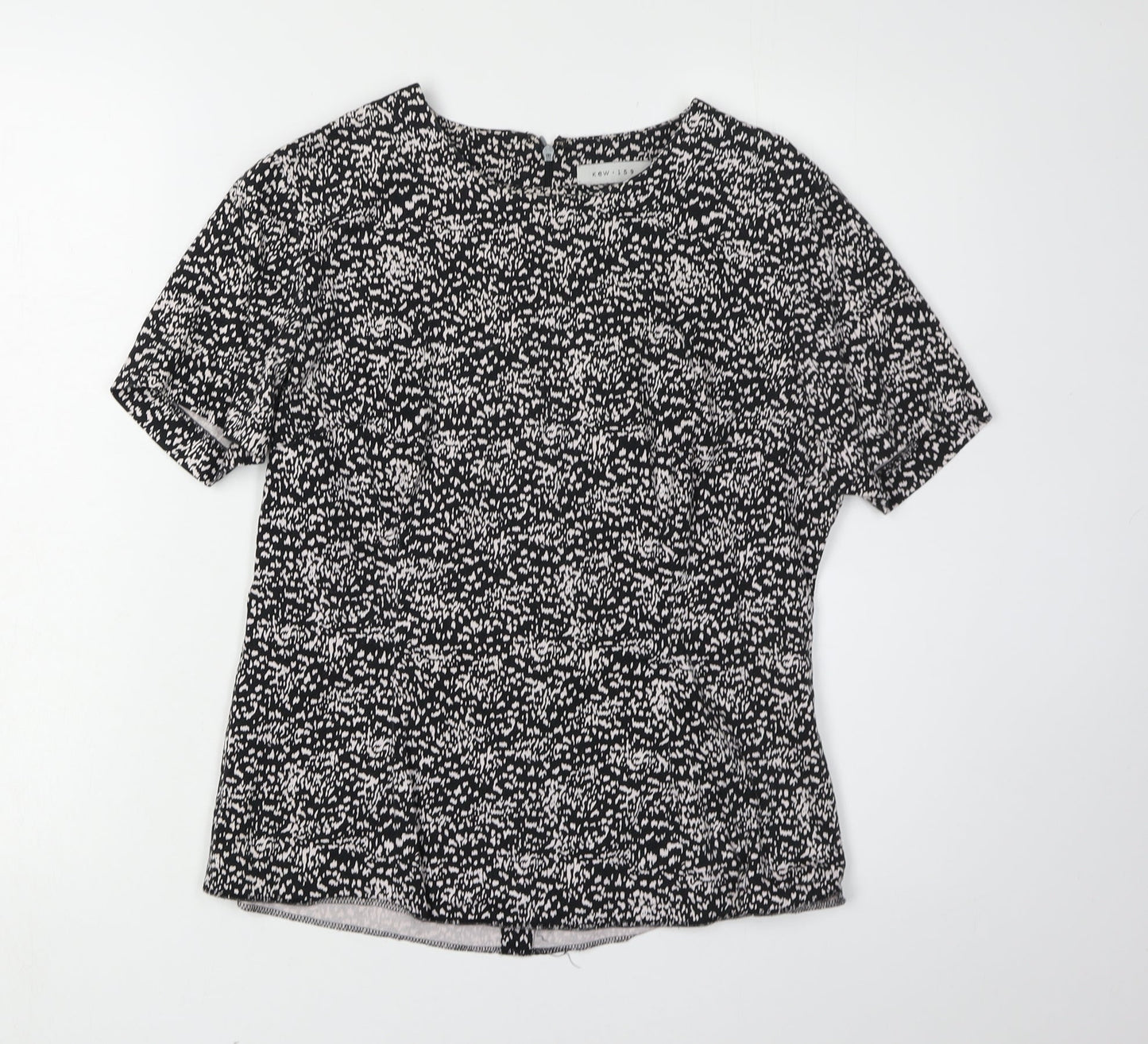 Kew 159 Women's Black Short Sleeve Top Size 12