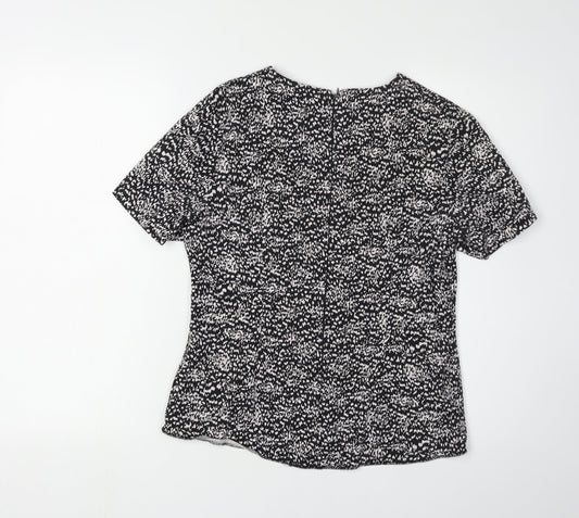 Kew 159 Women's Black Short Sleeve Top Size 12