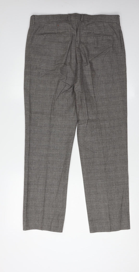 Charles Tyrwhitt Men's Grey Trousers, Size 34